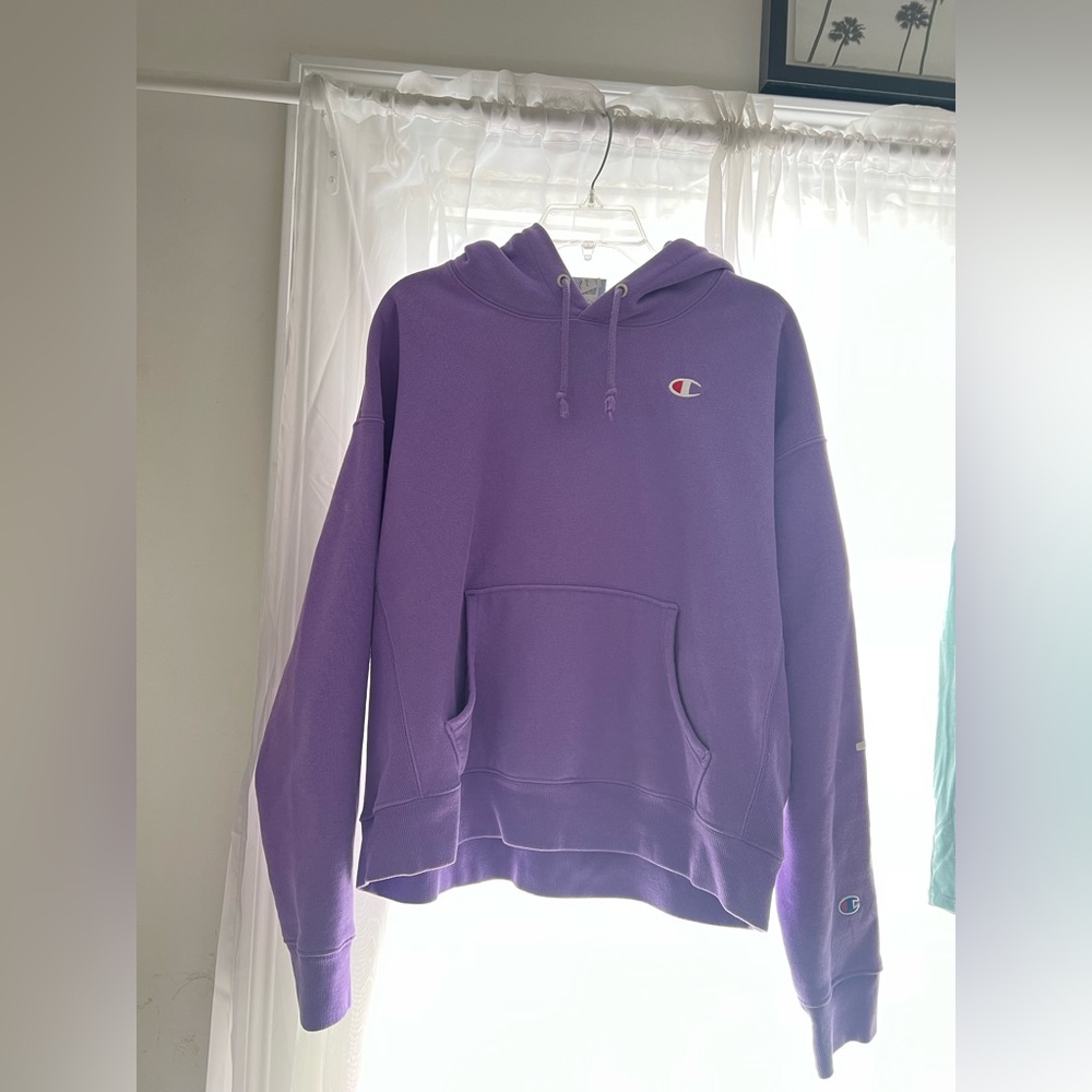 Purple Champion Hoodie. Size XL